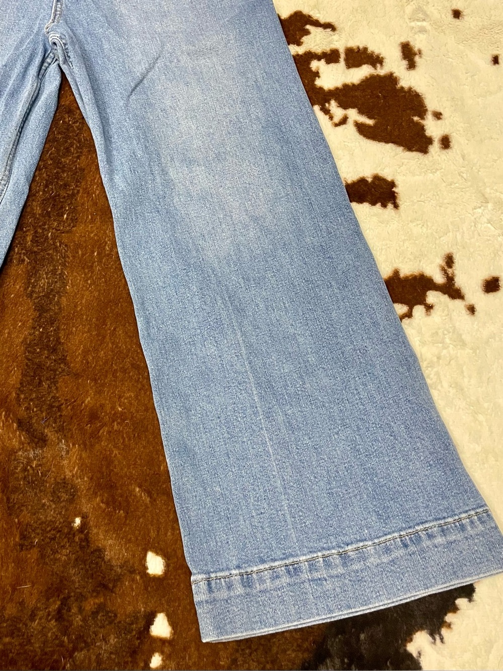 Anthropologie Pilcro Size 29 “The Skipper” Cropped Wide-Leg Jeans- gently used - Picture 5 of 14